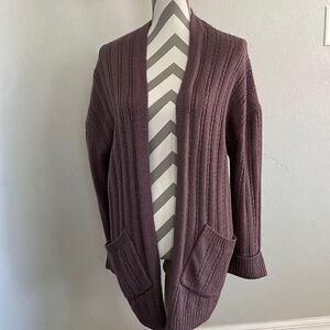 Full Circle Trends with Love purple cardigan